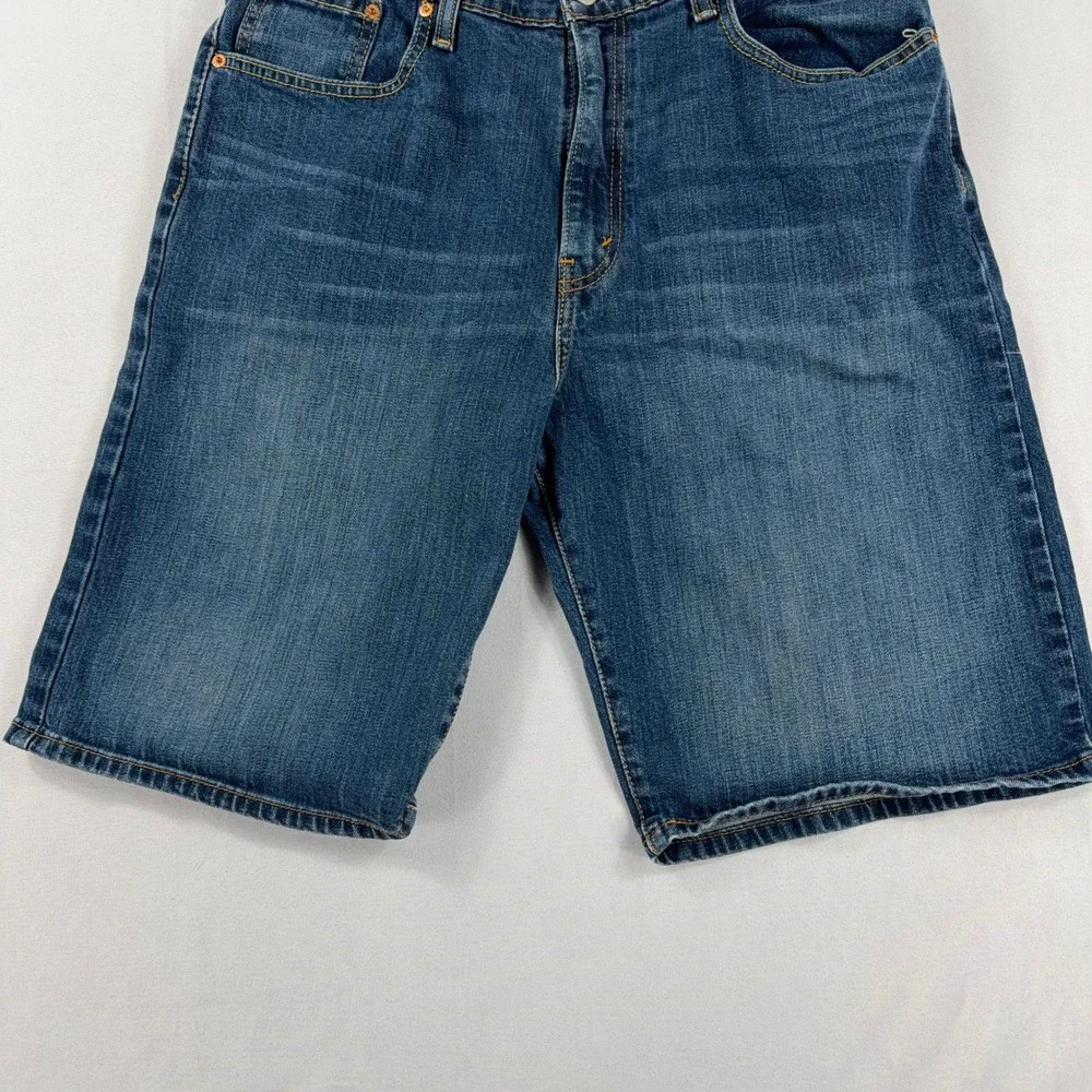 Levi's 569 Loose Fit Denim Shorts Blue Baggy Casual Mens W34